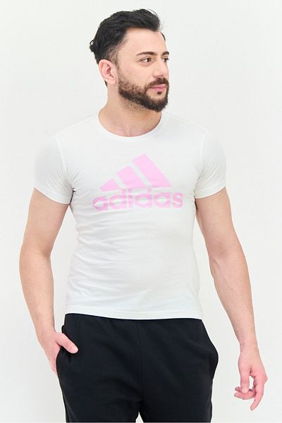 adidas Men Sportswear Fit Short Sleeve Training T-shirt, White