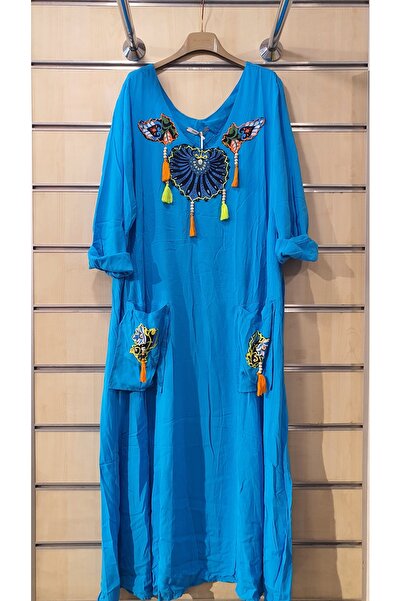 Park Moda Haljina sa jednostavnim uzorkom i detaljima u obliku resica