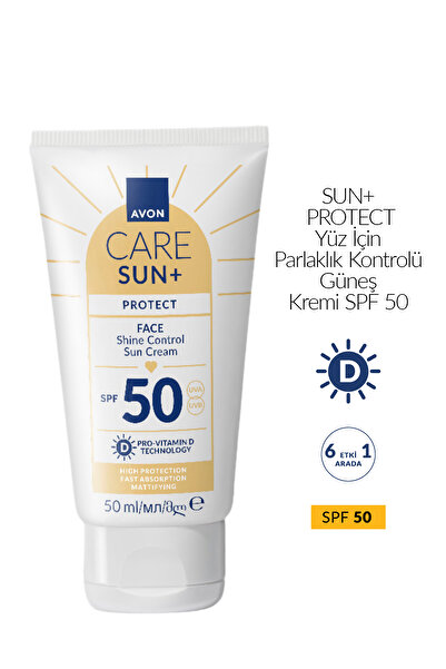 AVON SUN+ PROTECT Yüz İçin Parlaklık Kontrolü Güneş Kremi SPF 50 50ml