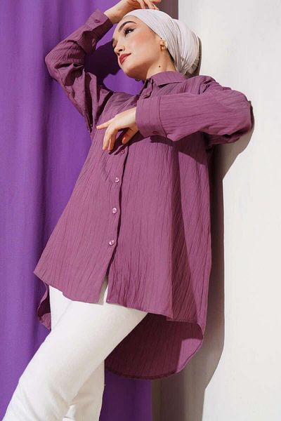 YILMAZBARMAZ WOMEN'S LINEN SHIRT