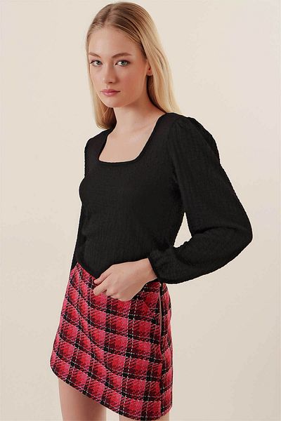 Bigdart Black Women's Blouse O442