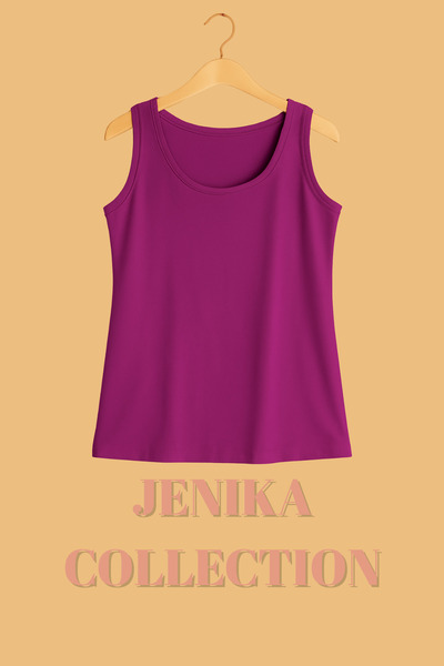 JENİKA Thick Strapped Cotton Women's 3-Piece Undershirt
