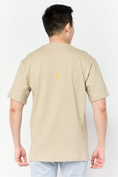 adidas By Stella Mccartney Men Sportswear Fit Short Sleeve Outdoor T Shirt, Beige