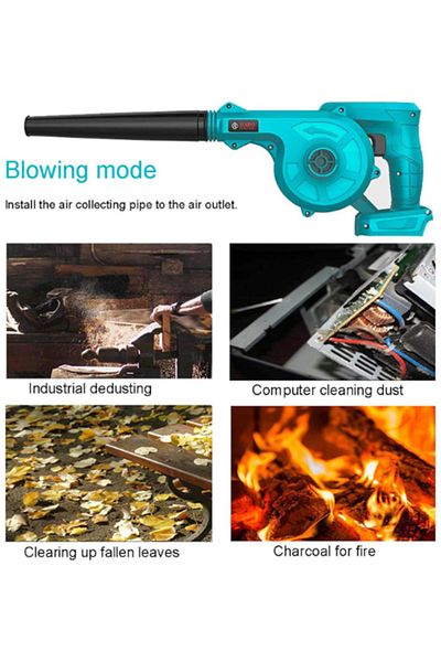 HABO 2 in 1 Cordless 1500W Electric Air Blower & Vacuum Cleaner – Dust Suction & Blowing Tool