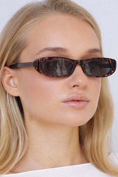 Bilge Karga Servi Leopard Green Sunglasses