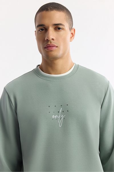 Avva Ανδρικό φούτερ Mint Green Bi Stretch A51y1235
