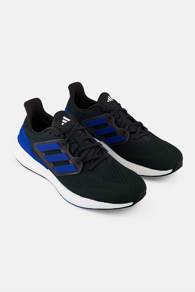 adidas حذاء جري Pureboost 23 برباط للرجال، أخضر غامق