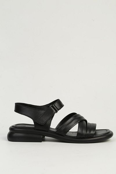 Pierre Cardin Black Women's Leather Sandals Pc-54600