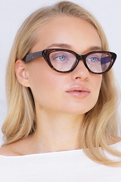 Bilge Karga Asude Leopard Blue Light Protective Glasses