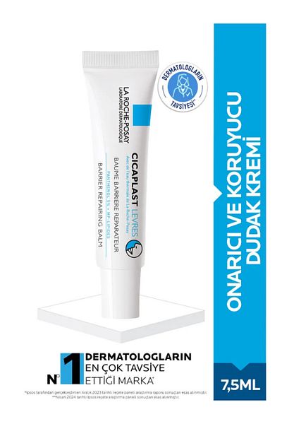 La Roche Posay Cicaplast Levres Lip Balm 7.5ml | Repairing Barrier Care for Dry, Sensitive Lips