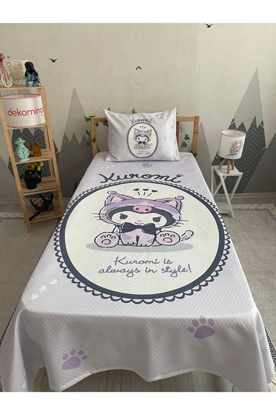 dekomingo Oval Frame Kuromi Baby and Children's Room Pi̇ke Set