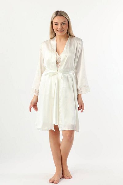 Pierre Cardin Set cămașă de noapte din satin pentru femei-13784