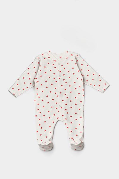 Bebewini 100% Cotton Heart Baby Rompers with 03 Booties
