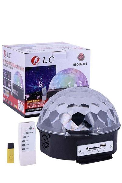 DLC Multicolored light up disco ball for party bluetooth