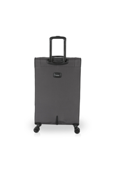 TUCCI 3-Piece Suprema Softside Detachable Wheel Luggage Trolley Set
