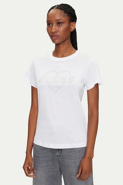 Guess Women's White Narciso Logo T-Shirt