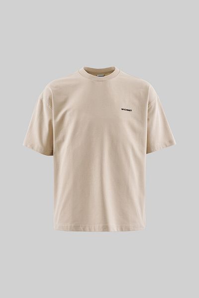 Machinist Ανδρικό μπλουζάκι Basic Cotton Oversize ανοιχτό μπεζ
