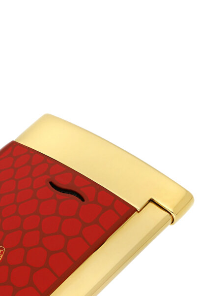 S.T. Dupont Lacquered Slim 7 Kırmızı Puro Çakmağı 27075