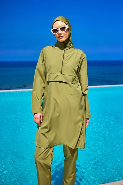 A Andalus Αδιάβροχο 3 τεμάχια Πλήρως κλειστό μαγιό Hijab A2503-5