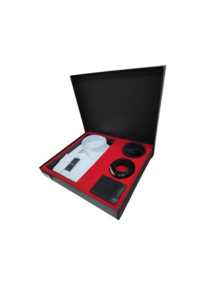 BirolGaye Groom's Belt Wallet Shirt Tie Set