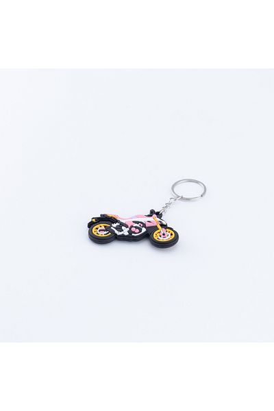 Bimotif Motor silicone keychain, pink