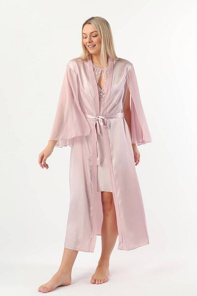 Pierre Cardin Women's Cape Sleeve Nightgown Dressing Gown Set