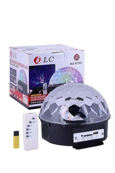 DLC Multicolored light up disco ball for party bluetooth