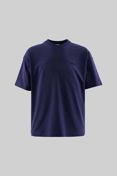 Machinist Tricou pentru bărbați, solid, de bază, din bumbac, oversize, albastru bleumarin