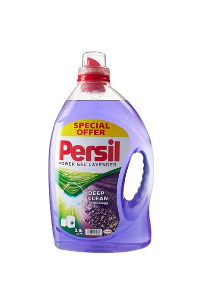 Persil Power Gel Lavender Liquid Laundry Detergent 2.9 Liter