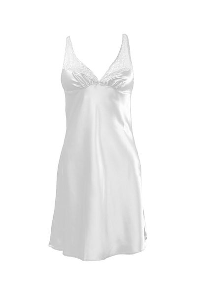 Pierre Cardin Thick Straps Lace Satin Nightgown