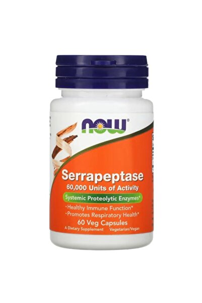 Now Foods Serrapeptase 60 Veg Capsules