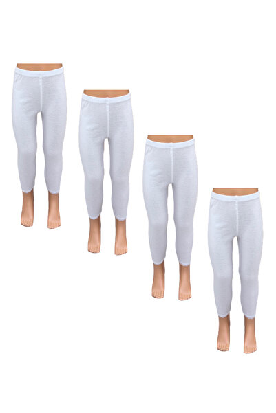 City Rose Fashion 4- Pieces Full Length Pants Inner Girls Leggings With Elast...