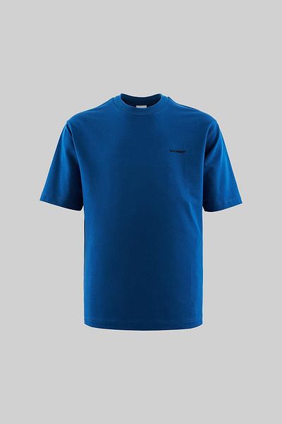 Machinist Men's Basic Relaxed Cotton Indigo T-shirt