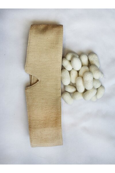 Defne&Apollon İpekçilik Özel Tasarım %100 Saf İpek El Dokuması Uyku Göz Bandı...