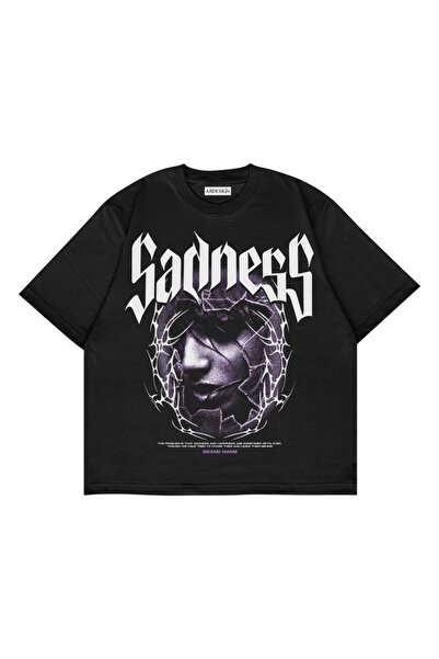 Violon T-shirt sa crnim printom u boji tuge, veće veličine