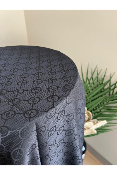 VaVscarfs Vs Pattern Cotton Jacquard Shawl Black