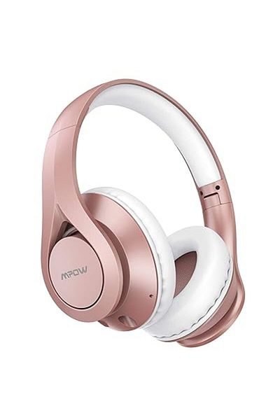 MPOW Over-Ear Wireless Bluetooth Headset With USB Charger Rose Gold