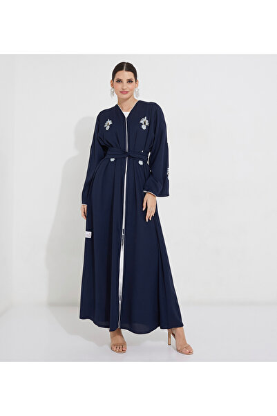 Rosette Abaya Blue Flowers B