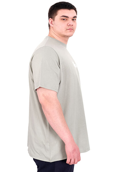 ModeXL Ανδρικό μπλουζάκι με λαιμόκοψη μεγάλου μεγέθους XL DIMENSION U25025 Çağla