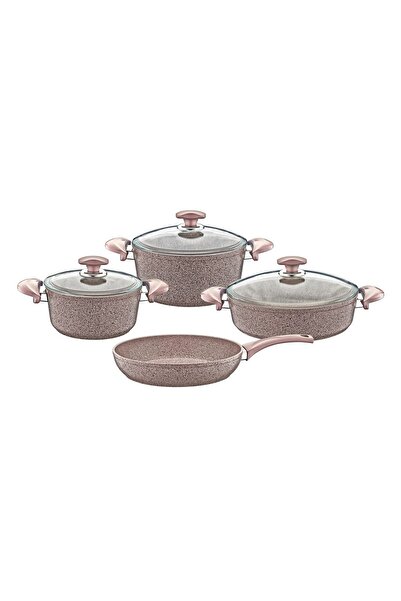 OMS MYFAIR CLUB - 3005 - 7 Parça - Bio Granit -Tencere, Tava, Çeyiz Seti, S.K...