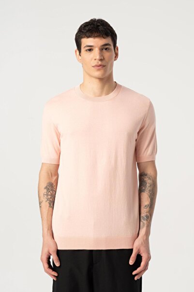 MFY Fashion Knitwear Crew Neck Tshirt 100% Cotton Pink