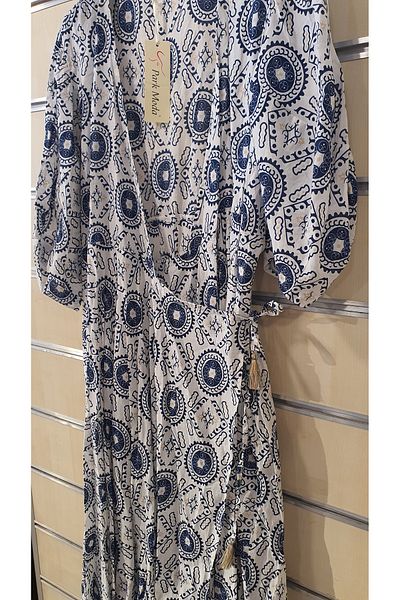 Park Moda Rochie din bumbac model dublu piept cu model