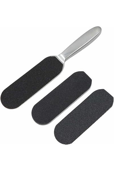 LA PERLA TECH Professional Pedicure Foot File, Coarse/Fine Double Side and Reusable 10pcs Sandpaper