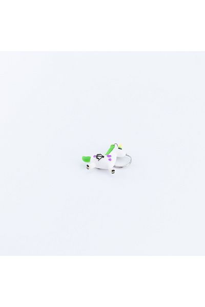 Bimotif Silicone Unicorn Keychain, Green