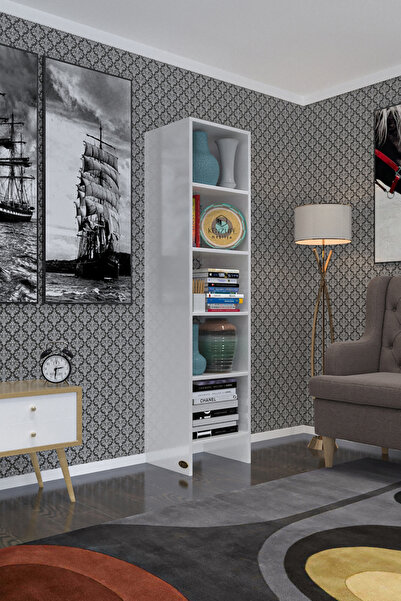Kenzlife Kitaplık Belverede Byz 180*39*39 Raflı Arkalıksız Klasörlük Mutfak Dolabı