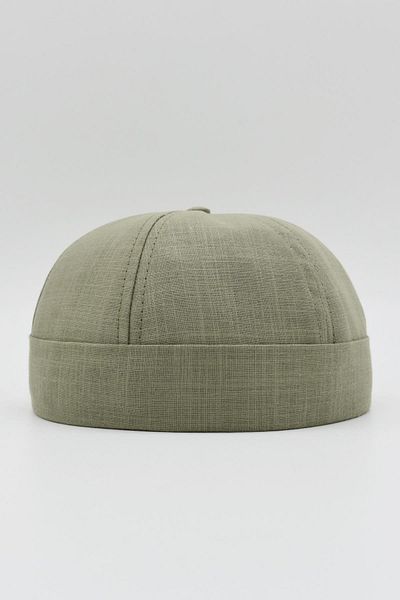 Külah Khaki Linen Summer Cap Docker Hat