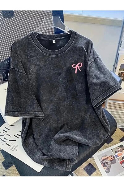 Violon Κοντομάνικο μπλουζάκι Unisex με λεπτομέρεια εκτύπωσης με κορδέλα