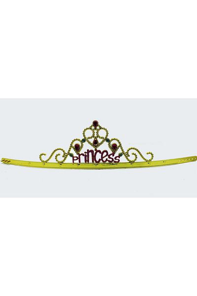 Skygo Princess Written Gold Color Adjustable Party Crown 60 cm