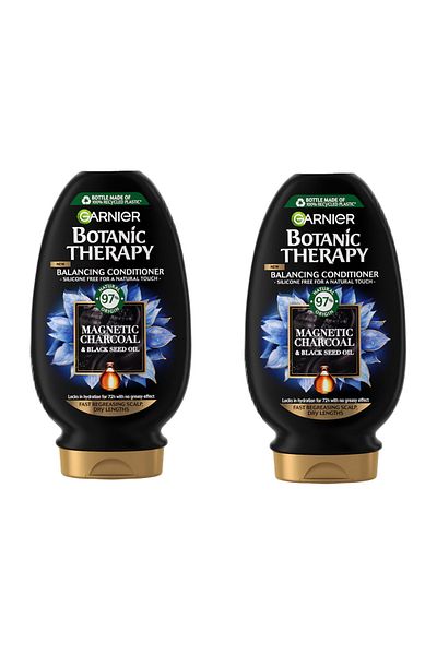 Garnier Conditioner Botanic Therapy Magnetic Charcoal & Black Seed Oil, 200 ml X2pcs