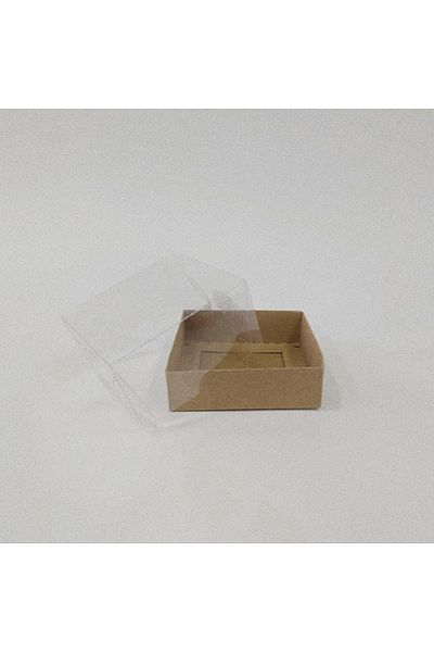 BOXSTATION 12X12X5 Acetate Box with Lid 25 Pieces